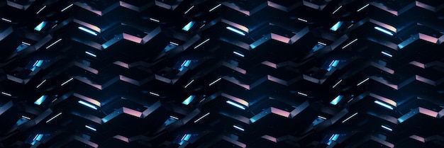Abstract modern background with red and blue shapes