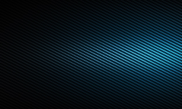 Abstract modern blue carbon fiber texture with left side light