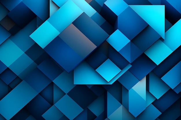 Abstract modern blue color geometric background