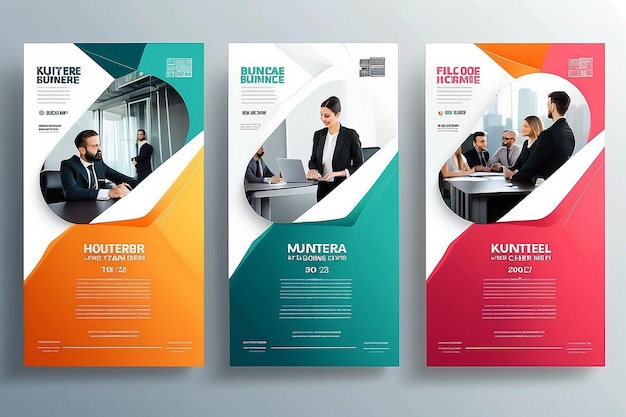 写真 abstract modern business conference design template with lines minimal flyer layout new design