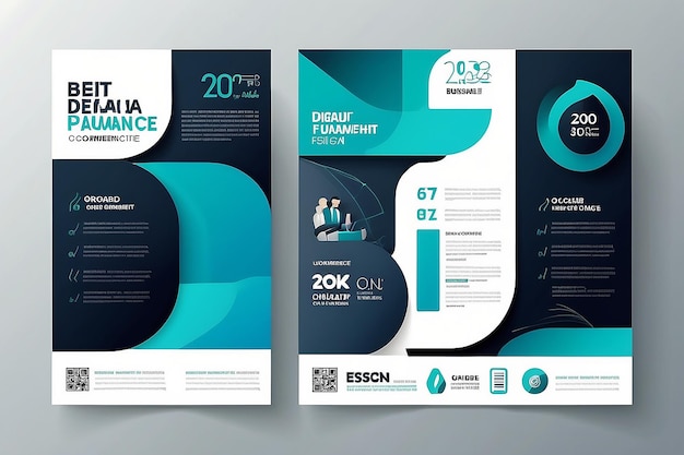 Abstract modern business conference design template with lines Minimal flyer layout Vector 20222023