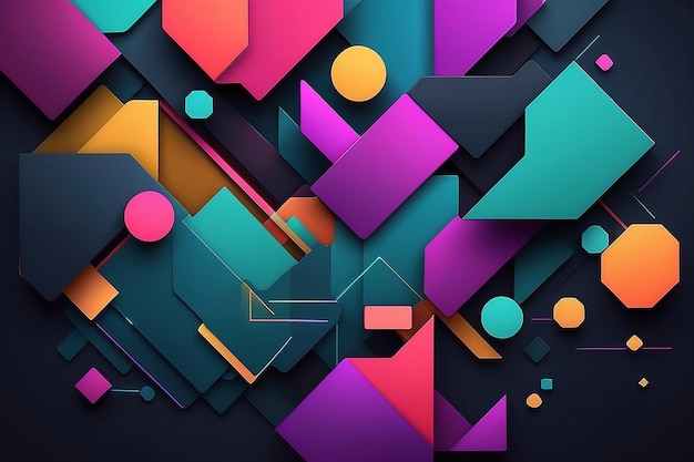 Abstract modern geometric background