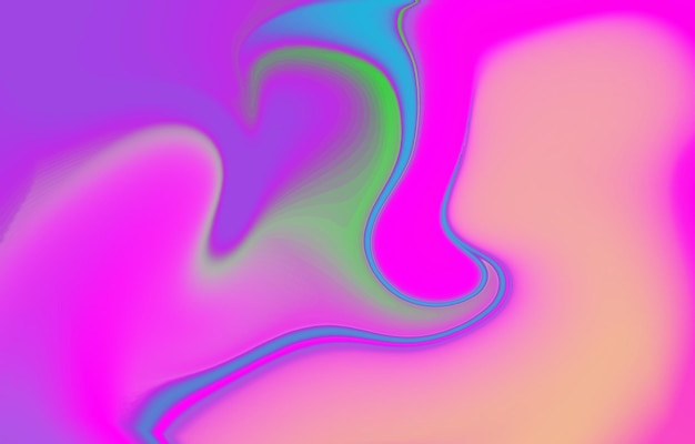 抽象現代グラフィック要素動的な色の形と波グラデーション抽象