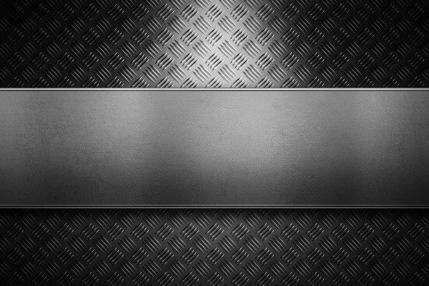 Photo abstract modern grey diamond metal texture, sheet with directional lightgn