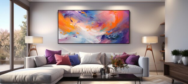 abstract modern olieverfschilderij op canvas paletmes