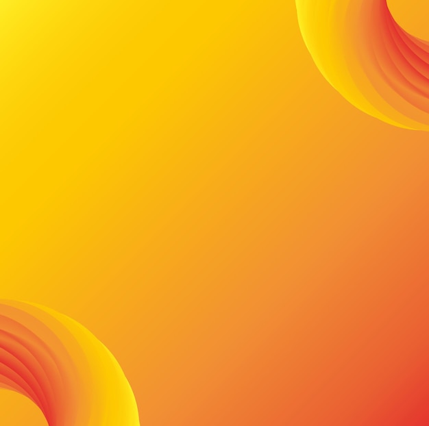 Abstract modern square background with yellow orangered gradient empty center for text post