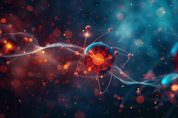 Abstract molecule structure research in molecular chemistry