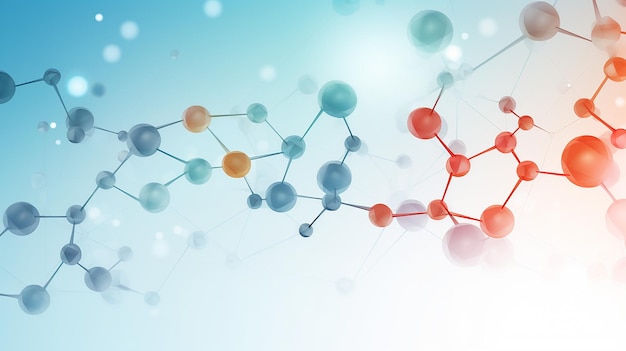 abstract molecuul achtergrond genetische en chemische samenstelling