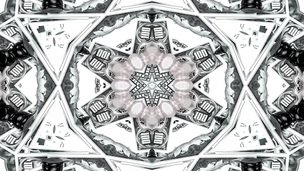 abstract money concept symmetric pattern ornamental decorative kaleidoscope movement geometric circle and star shapes