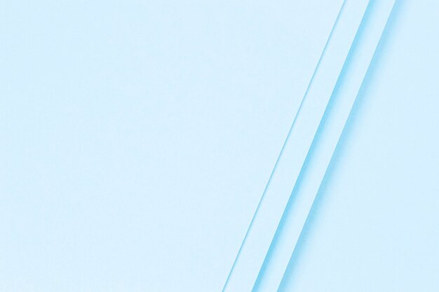 Фото Абстрактный монохромный творческий бумажный фон минимальный геометрический пастель-голубой цвет формы и линии