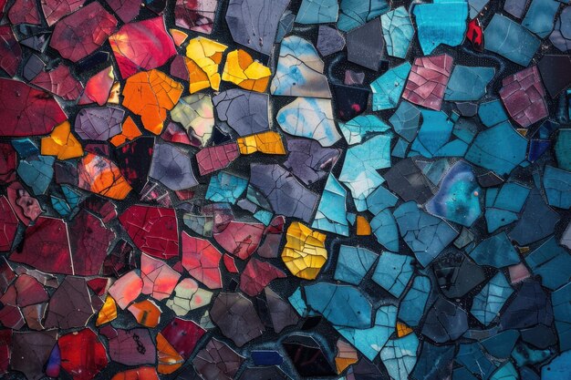 Abstract mosaic night style