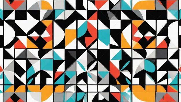 Premium AI Image | Abstract Mosaic Patterns