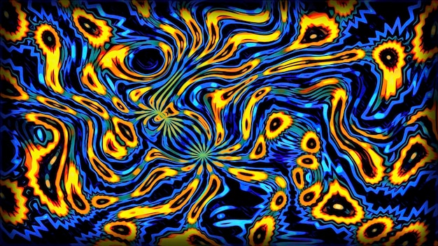 Photo abstract motion background shining lights sparks particles and energy waves motion lsd hallucinations with changing stains
