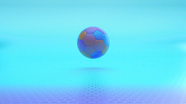 Abstract motion design illustratie van voetbalx9