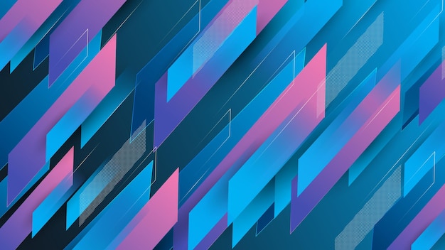 abstract multi color geometrical composition background 3d effect colorful modern pattern