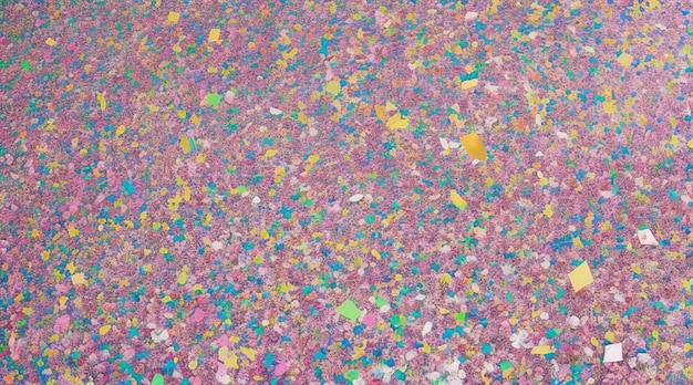 Абстрактные разноцветные конфетти, падающие на праздничное торжество