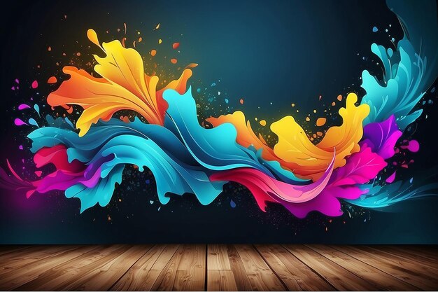 abstract multi colored illustration of vibrant fractal shapes