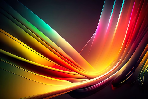 Abstract multicolor spectrum background technology background Generative AI