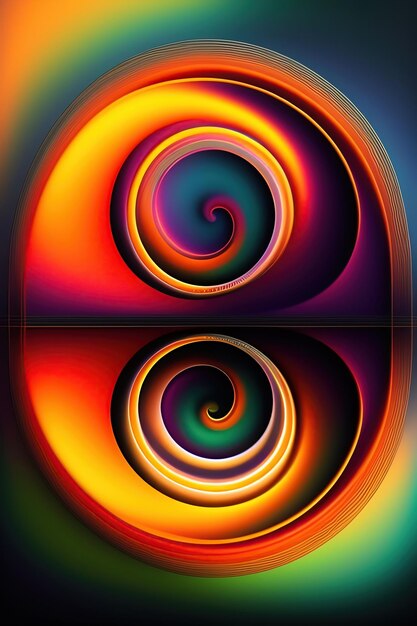 abstract multicolored art background with gradient pattern generative ai