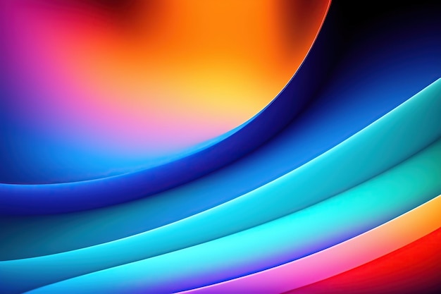 abstract multicolored art background with gradient pattern generative ai