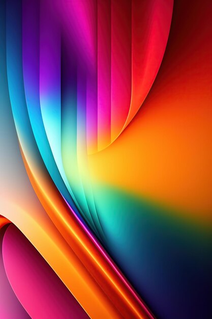 abstract multicolored art background with gradient pattern generative ai