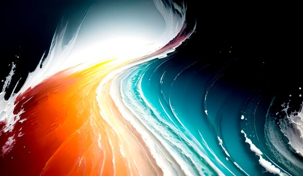 Abstract multicolored background paint strokes for your design