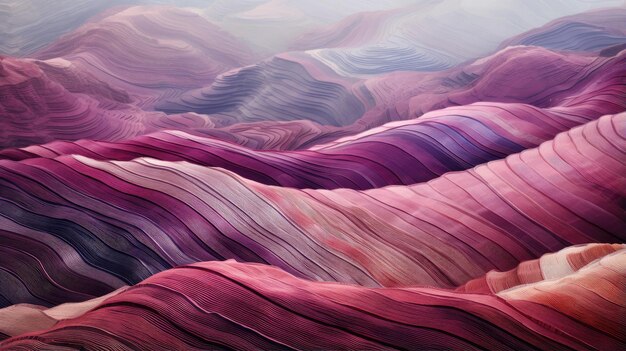 滑らかな波状の線の抽象的な多色の背景 高品質の写真