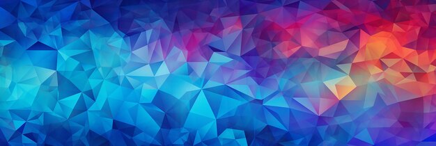 Abstract multicolored background with triangles generative ai