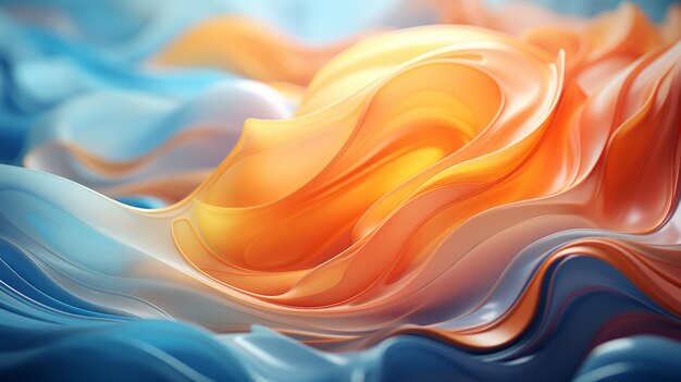 Abstract MultiColored flowing Pattern