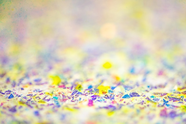 Abstract multicolored glitter background A background with a thin focal part and a defocus part