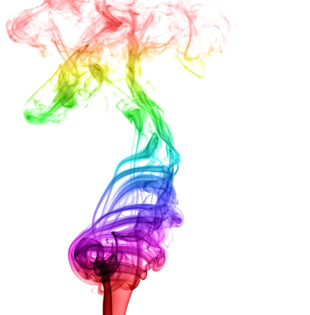 Abstract multicolored smoke