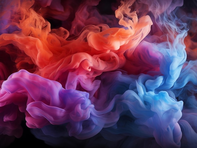 Puff of Smoke in Neon Tones, Abstract Art, Colored Steam Background, Smoke  Cloud Swirl Pattern, Bright Vivid Colors Stock Illustration - Illustration  of mystical, burn: 280149211