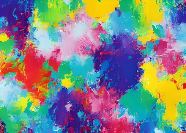 Абстрактный многоцветный акварельный фон с пятнами и брызгами