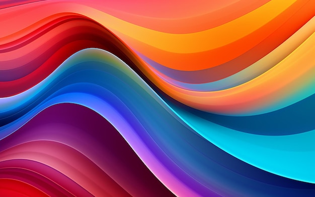 Abstract MultiColored Wave Pattern Shifting