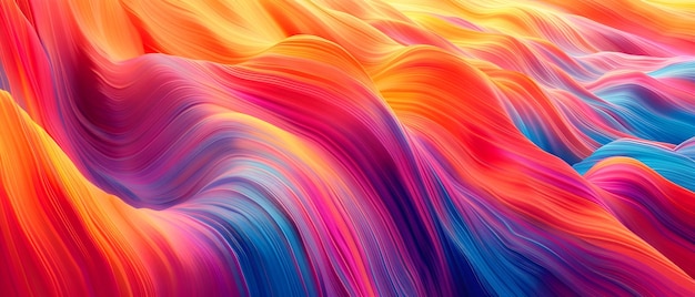 Abstract multicolored wavy background