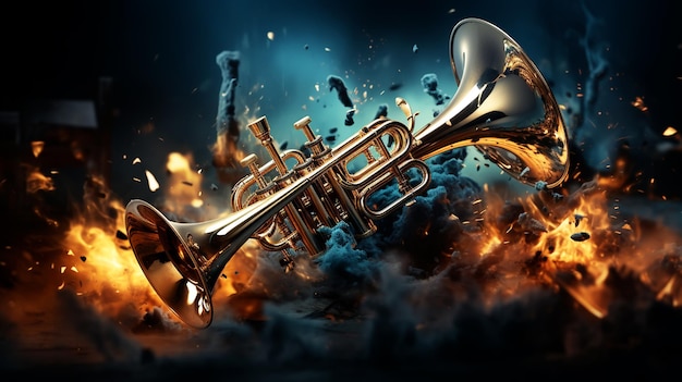 Abstract Music Background with modern Color