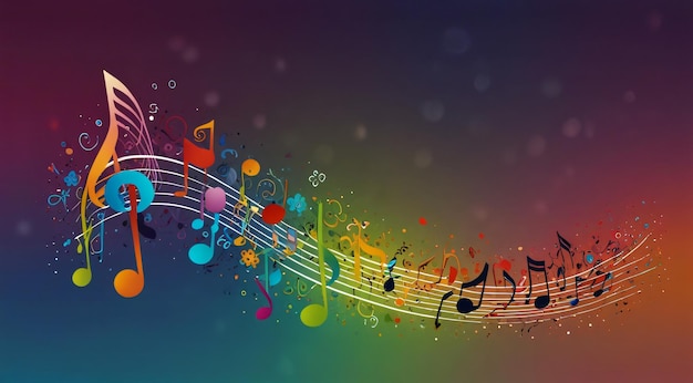 พื้นหลังเพลงแบบนามธรรม