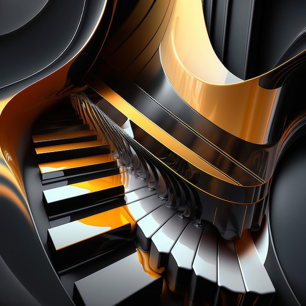 Abstract musical 3d