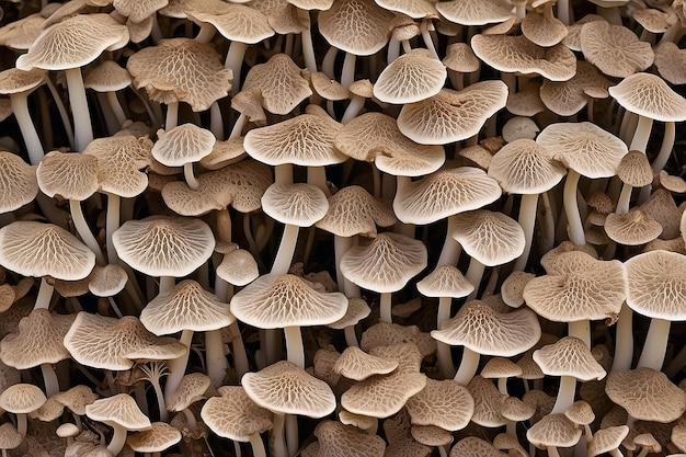 Photo abstract nature background macro of sajorcaju mushroom plants using idea design texture pattern conc
