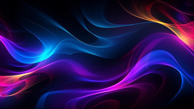 Abstract neon background glowing