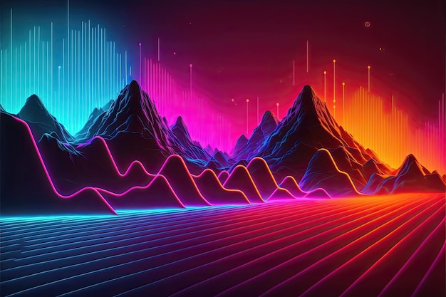 Abstract neon background