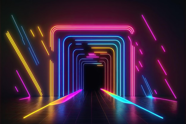 Abstract neon background