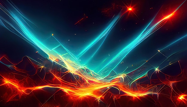 Abstract neon background