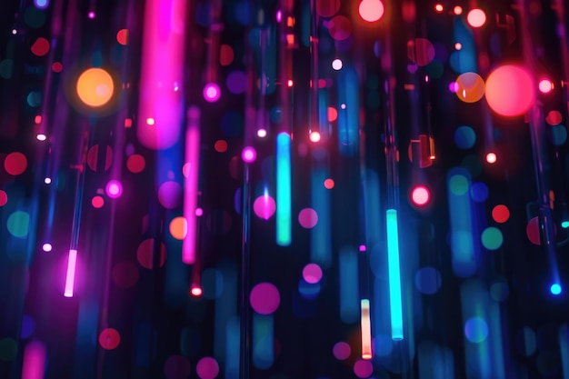 Abstract neon blur glow on dark background