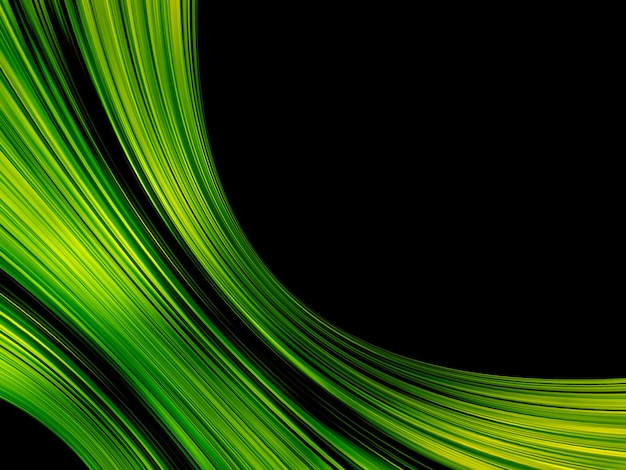 Abstract neon green color light beam glowing background stock\
illustration