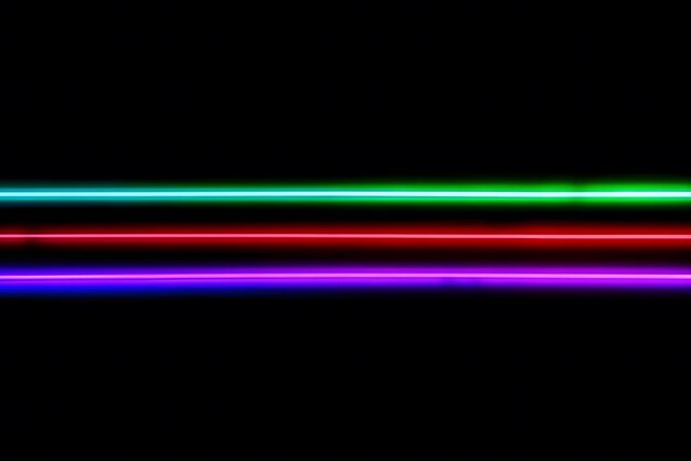 Photo abstract neon light arrows background neural network ai generated