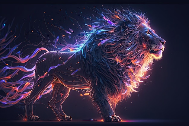 abstract lion wallpapers