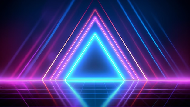 Abstract neon lights background design