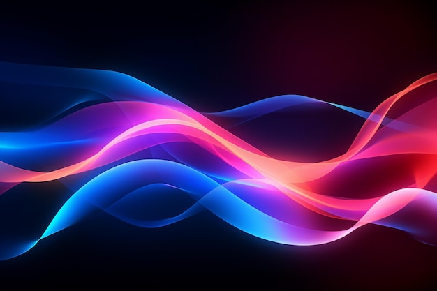 Abstract neon lights background design