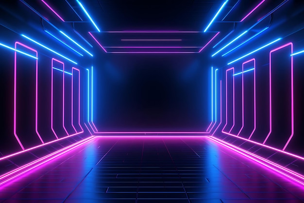 Abstract neon lights background